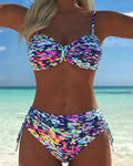 Audrey™ | Bikini Band Abstract Patroon Gedrukt