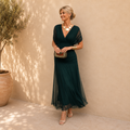 Elegant Maxi Party Dress with Sweetheart Neckline
