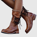 Maelis | Vintage Comfort Lace-Up Boots