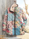 Millicent | Retro Blossom Quilted Jacket