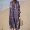 Floral | Long Sleeve Long Dress