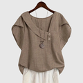 MARCELLINE | ASYMMETRICAL NECKLINE BLOUSE