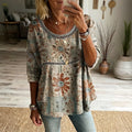 Vintage Bloemenprint Blouse