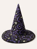 Dark Magic Snake Handcrafted Quilted Witch Hat