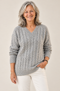 Esther – Elegantly Designed Jumper on a mature model