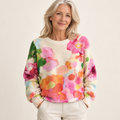 Ferrona Multicolour Floral Sweater front view