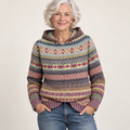 Gaby | Ethnic Retro Hooded Jumper