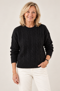 Erin – Timeless Vintage Style Jumper on a mature model