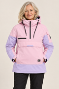 Unisex Hooded Ski Jacket – Water-Resistant & Windproof — front on model
