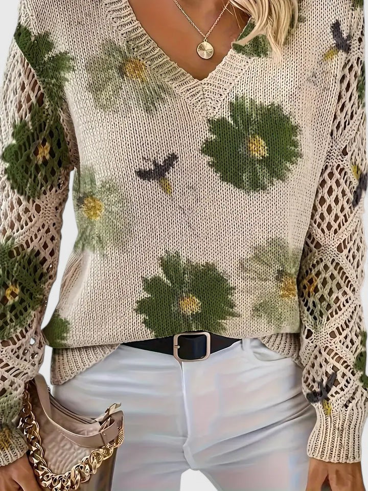 TAHLIA | COMFORT FLORAL SWEATER
