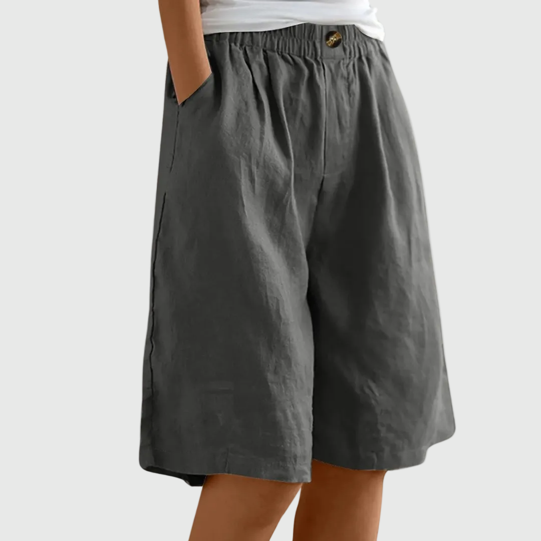 Ella | Ruime Shorts met Elastische Taille