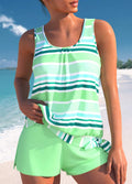 Rosa™ | Ontspannen Gestreepte Tankini Set