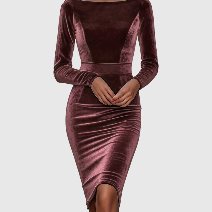 AVALANCHE | LUXURIOUS VELVET BODYCON DRESS