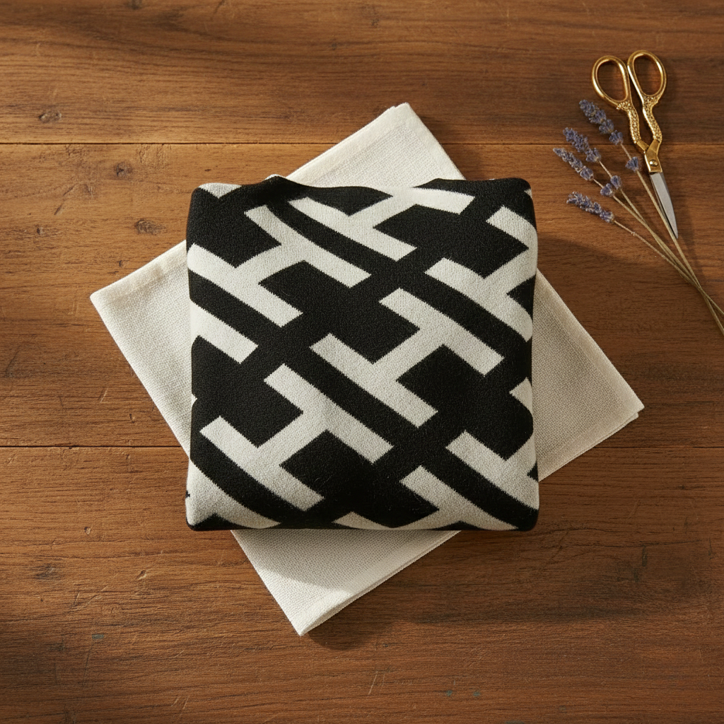 Victoria – Black-White Abstract Jumper