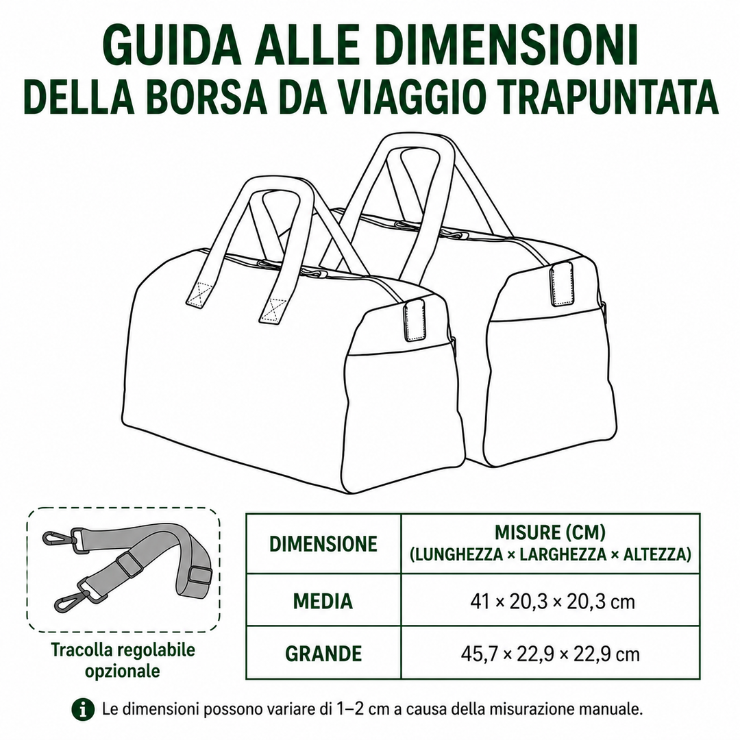 Borsa da viaggio trapuntata con campi luminosi NCU0NT9682