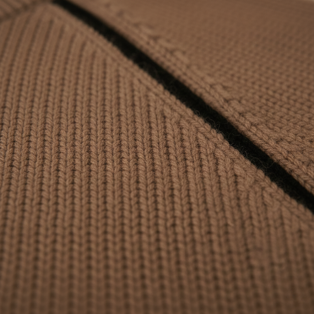 Chloe – Mocha Jumper with Black Accents