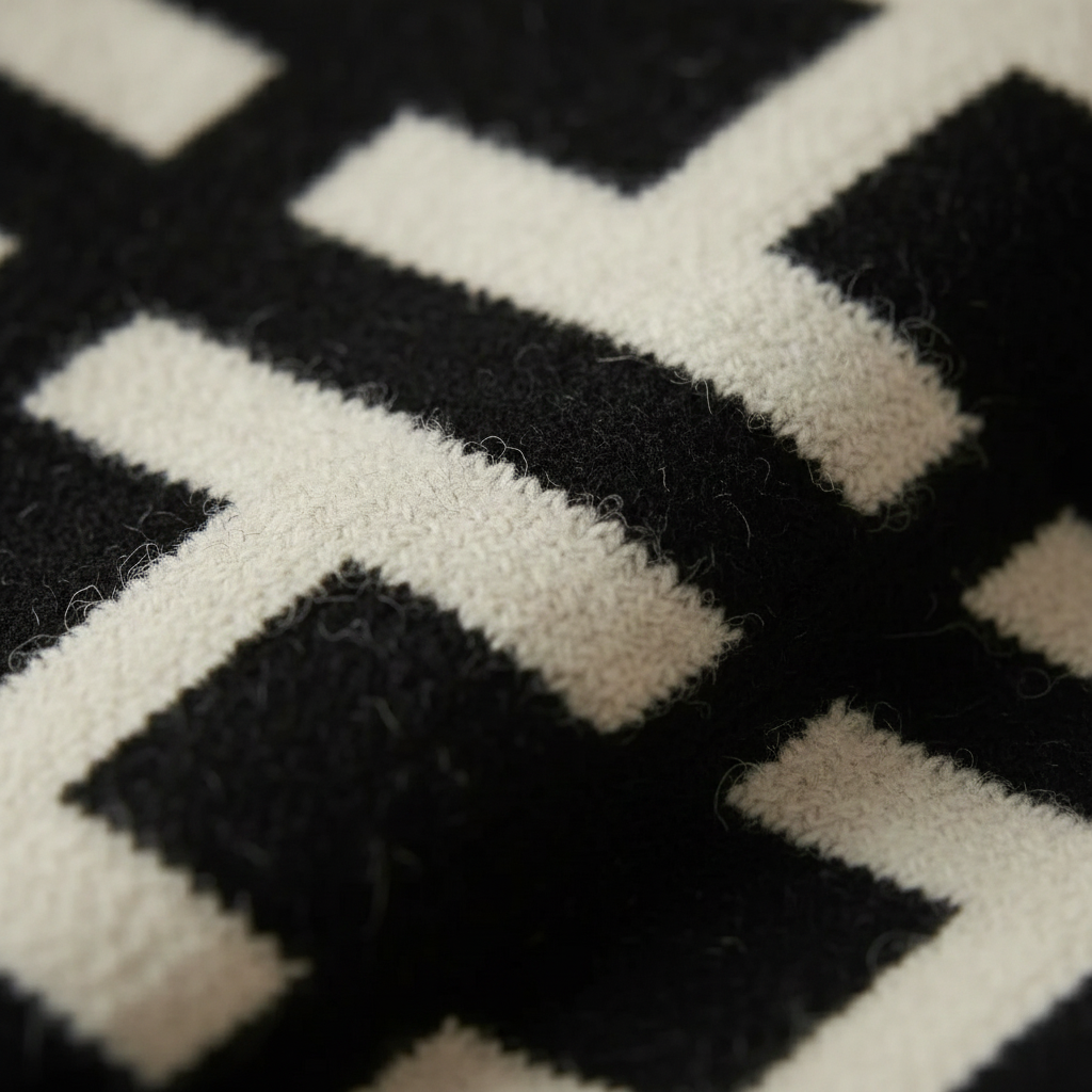 Victoria – Black-White Abstract Jumper