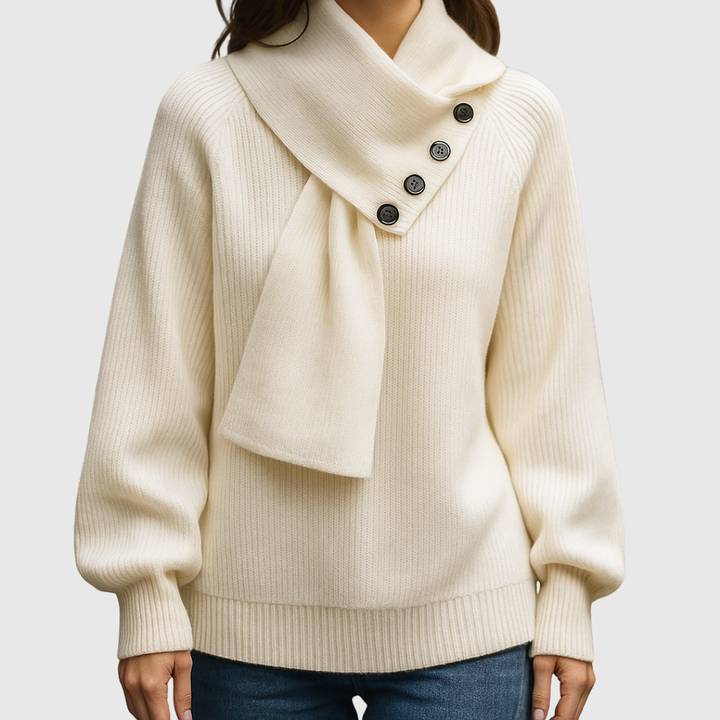 SERAPHINJA | COZY SCARF-NECK SWEATER