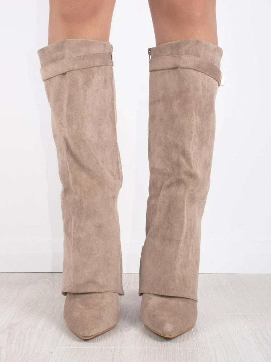 HARRIET | WOMEN'S LEATHER THIGH-HIGH BOOTS WITH BUCKLE