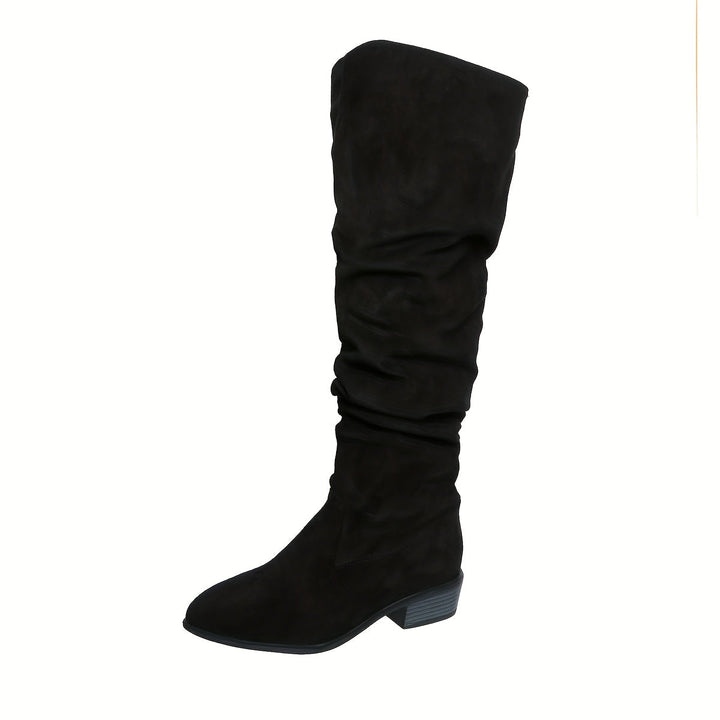 IONE | FASHIONABLE OVER-THE-KNEE BOOTS WITH STACKED HEEL