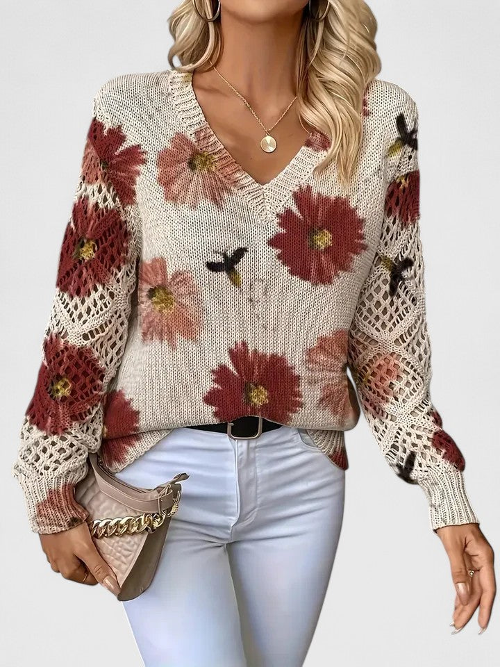 TAHLIA | COMFORT FLORAL SWEATER