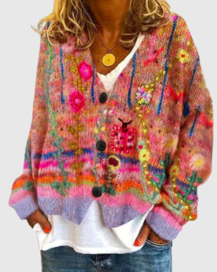 SELINA | FLORAL CARDIGAN