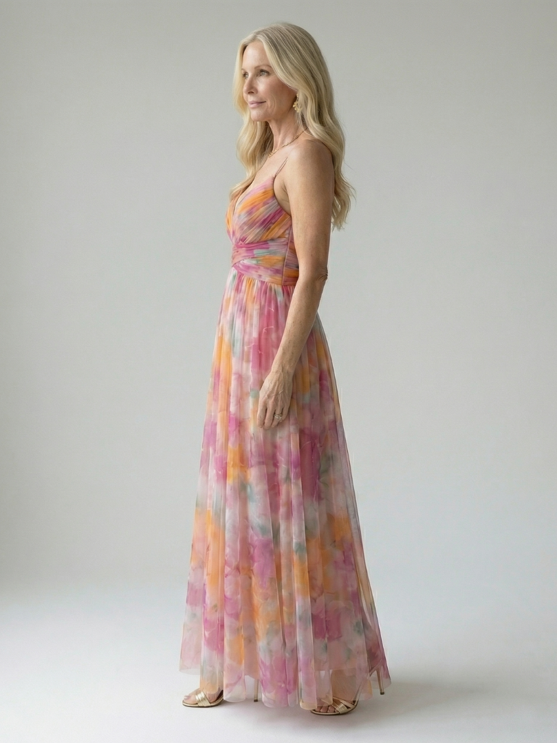 Giselle | Betoverende maxi-jurk met bloemenmotief