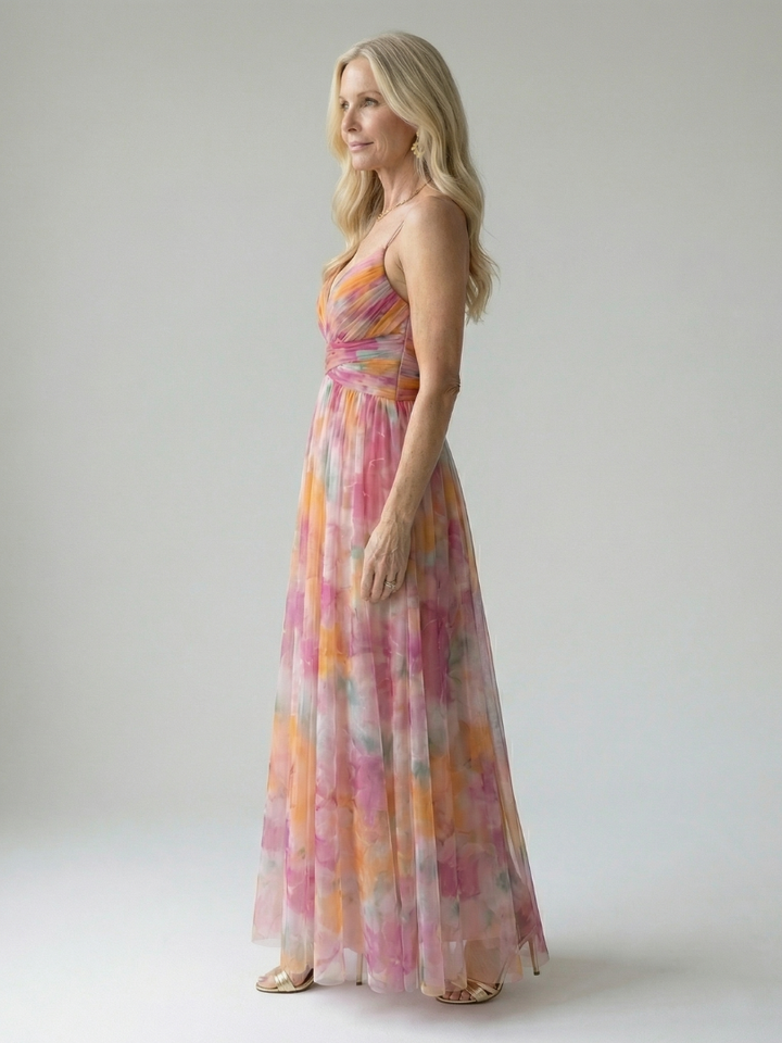 Giselle | Betoverende maxi-jurk met bloemenmotief
