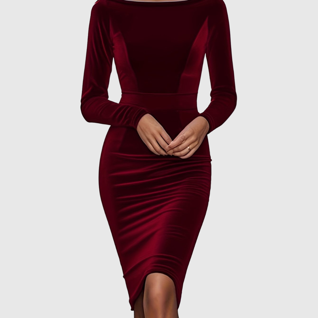 AVALANCHE | LUXURIOUS VELVET BODYCON DRESS