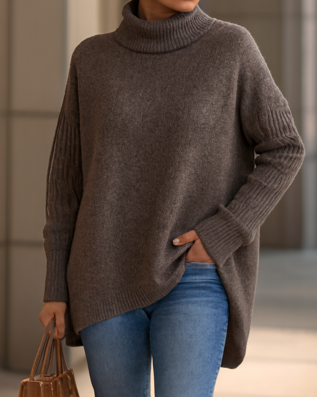 FENELLA | LONG TURTLENECK SWEATER