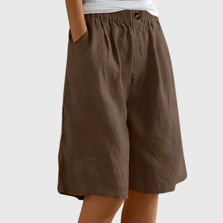 Ella | Ruime Shorts met Elastische Taille