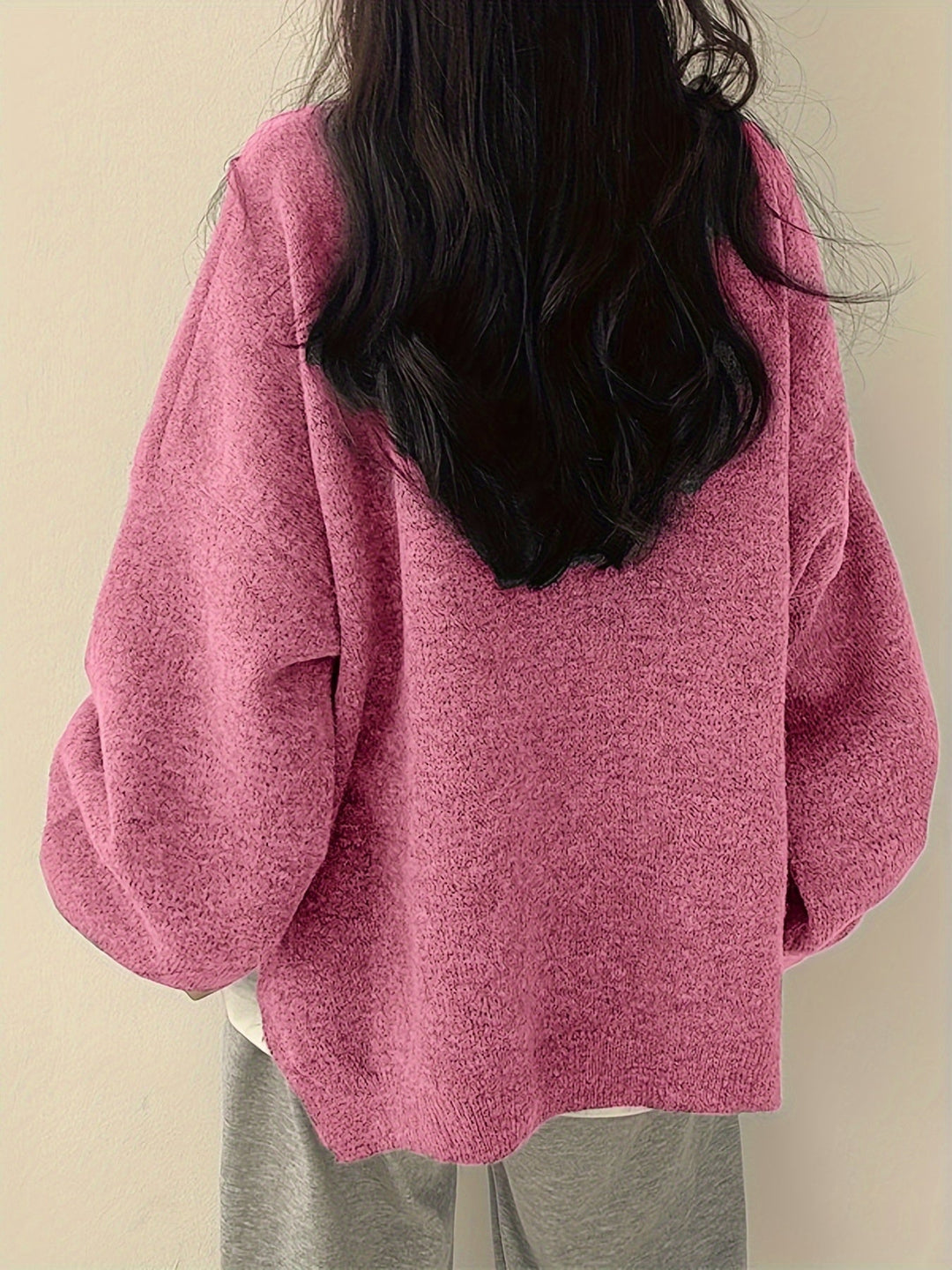 EVERLIGHT | SPLIT DETAIL CASUAL SWEATER