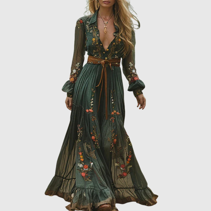 ALINA SOLEIL | ROMANTIC BOHO MAXI DRESS