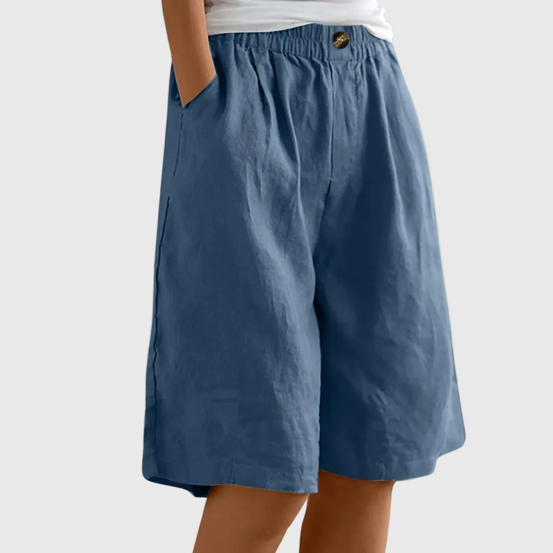 Ella | Ruime Shorts met Elastische Taille
