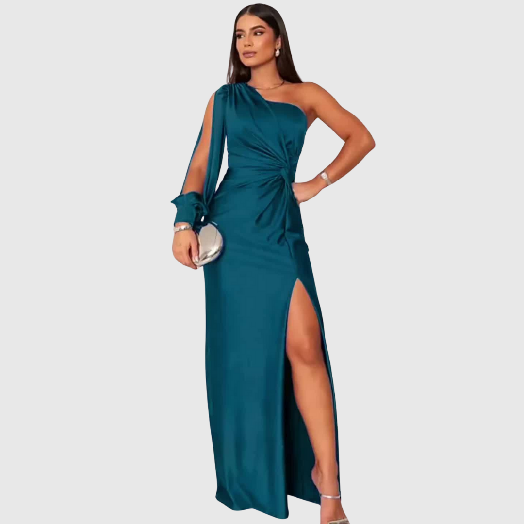 CHARLOTTA | ONE-SHOULDER EVENING GOWN