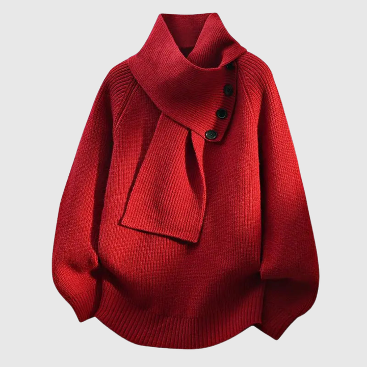 SERAPHINJA | COZY SCARF-NECK SWEATER