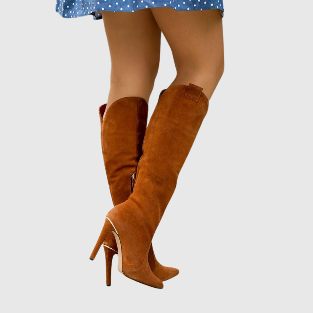 Aureline | Chic Stiletto Leather Boots