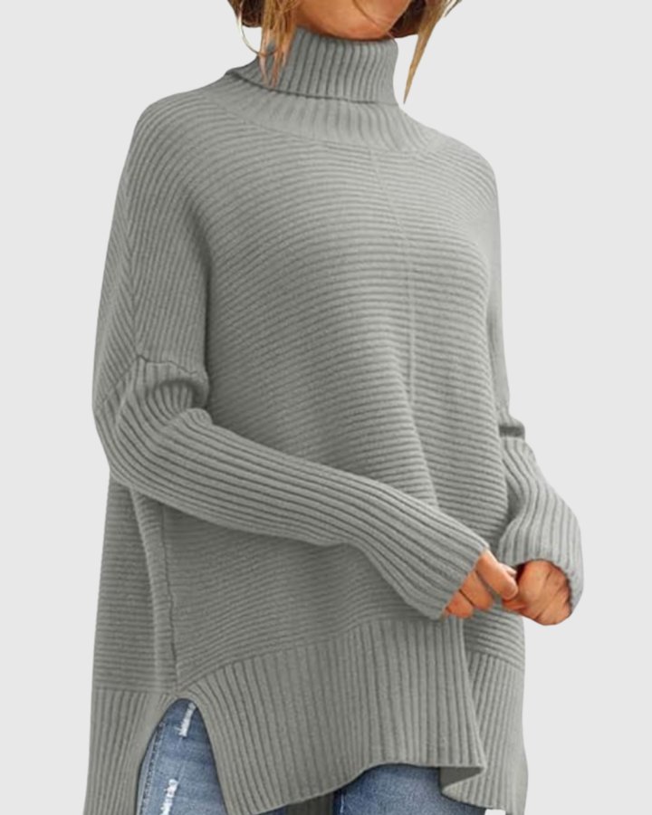 AERONWEN | RIBBED TURTLENECK KNIT JUMPER