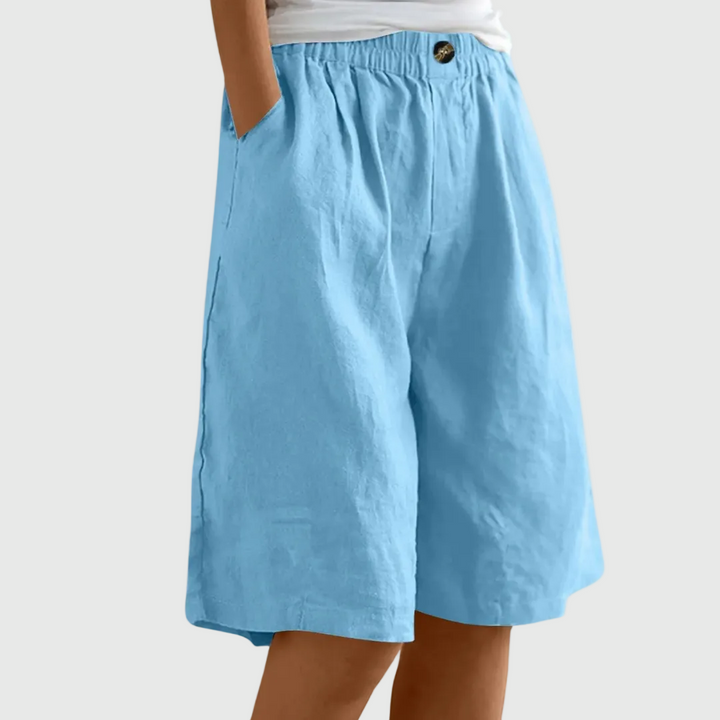 Ella | Ruime Shorts met Elastische Taille