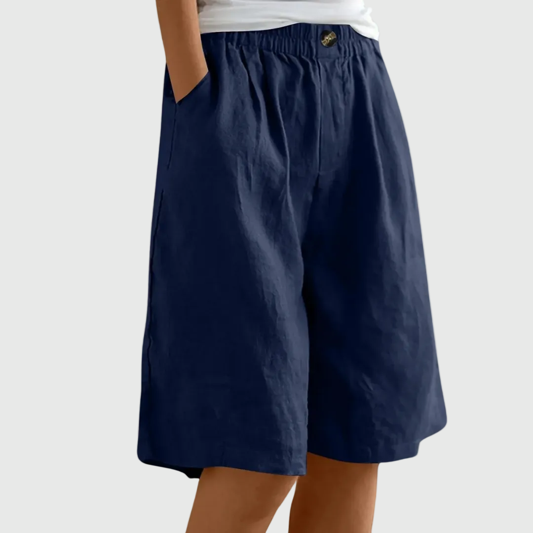 Ella | Ruime Shorts met Elastische Taille
