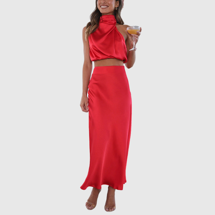 Emily | Set maxi in satin