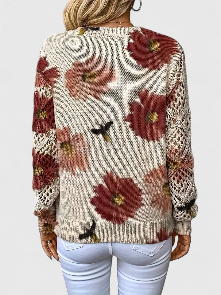 TAHLIA | COMFORT FLORAL SWEATER