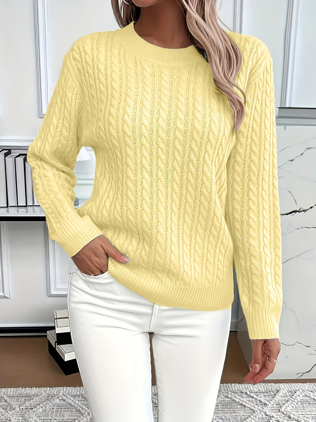BERNILA | WINTER CABLE KNIT JUMPER