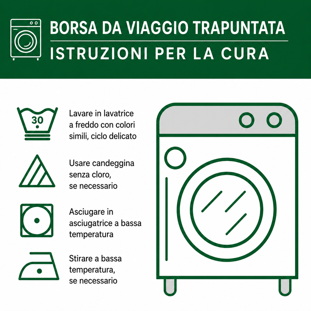 Borsa da viaggio trapuntata con guardiano del bosco NCU0PT8996