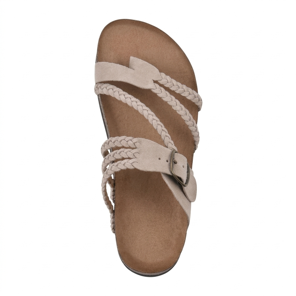 Harriet™ | Gevlochten kurksandalen