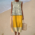 Colourblock | Sleeveless Midi Dress