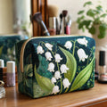 Beauty case trapuntato con gigli delicati NCU0NT10172