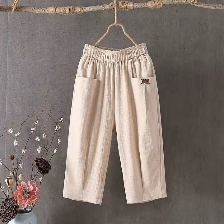 【Katoen en Lin】Comfortabele Casual Broek