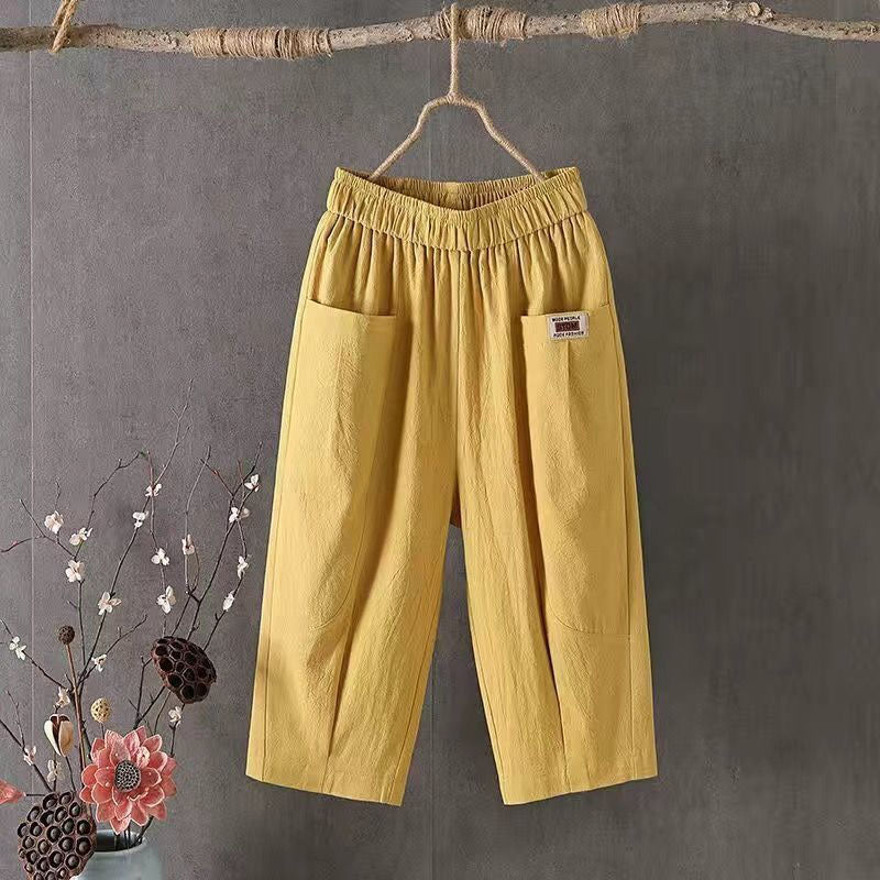 【Katoen en Lin】Comfortabele Casual Broek