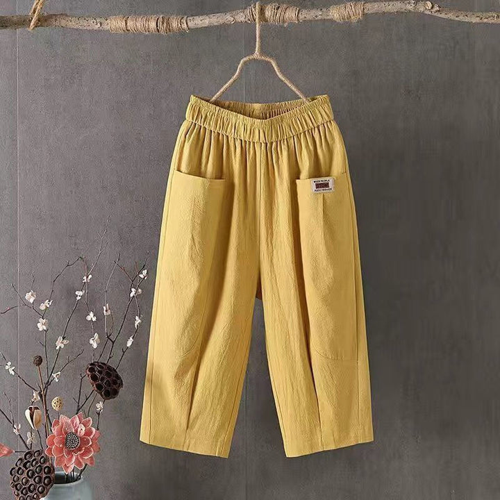 【Katoen en Lin】Comfortabele Casual Broek
